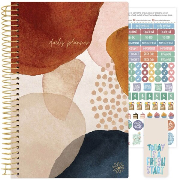 Updated Bloom Planner Earthy Abstract Blue